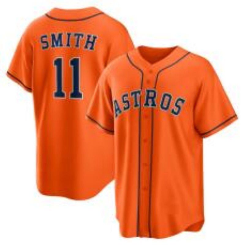 Men 2025 Houston Astros #11 Smith Orange Nike 2025 MLB Jersey 012->houston astros->MLB Jersey